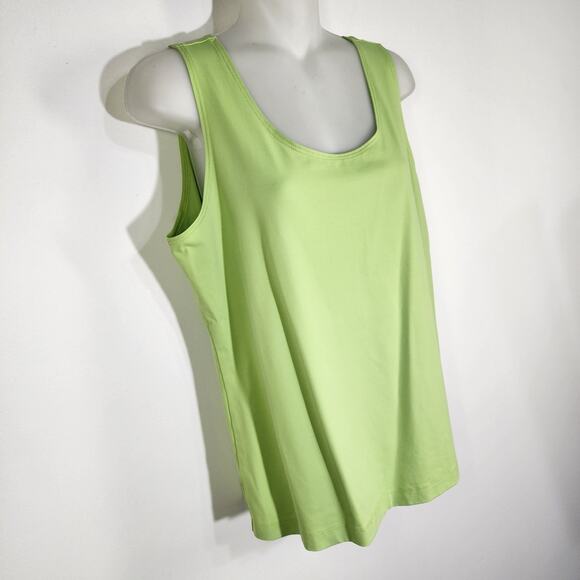 Chicos Women Tank Top Size 2 Large Sleeveless Stretch Lightweight Basic Layering - Picture 4 of 9